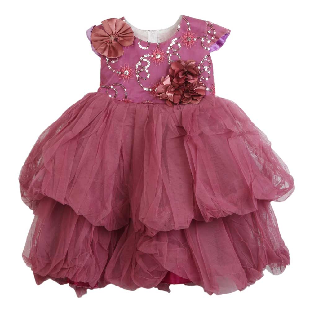 Girls Fancy Frock - Purple, Girls Frocks, Chase Value, Chase Value