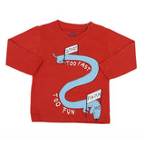 Boys Full Sleeves T-Shirt - Rust, Kids, Boys T-Shirts, Chase Value, Chase Value