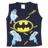 Newborn Boys Sando T-Shirt - Navy Blue, Newborn Boys Shirts & T-Shirts, Chase Value, Chase Value