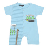 Newborn Boys Half Sleeves Rompers - Blue, Kids, NB Boys Rompers, Chase Value, Chase Value