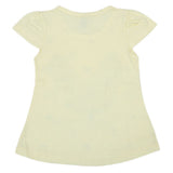 Girls Half Sleeves T-Shirt - Yellow, Kids, Girls T-Shirts, Chase Value, Chase Value