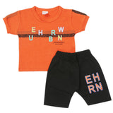 Newborn Boys Half Sleeves Suit - Rust, Newborn Boys Sets & Suits, Chase Value, Chase Value