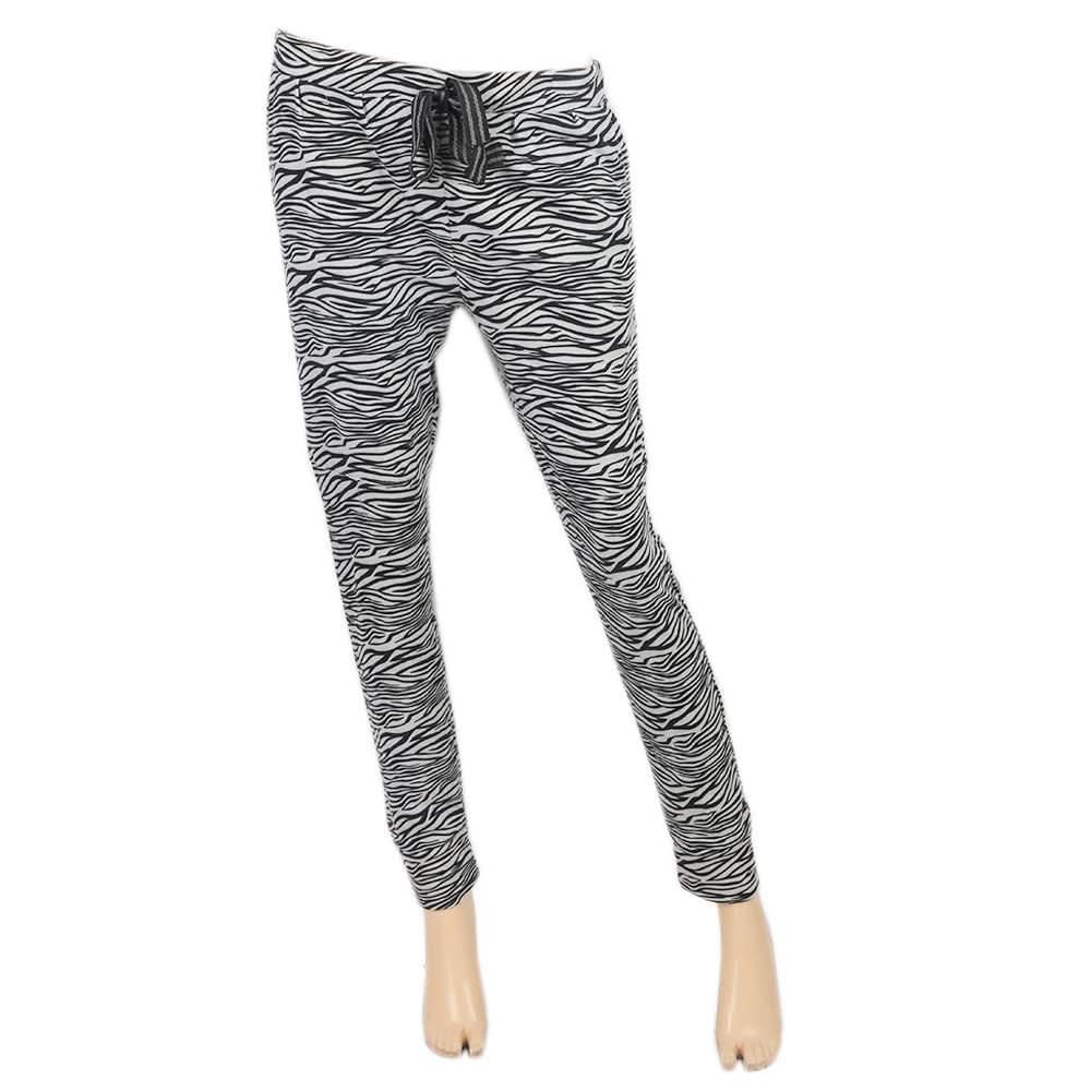 Women's Printed Jersey Trouser - Black, Women, Pants & Tights, Chase Value, Chase Value