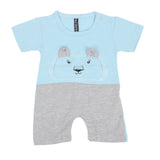 Newborn Boys Half Sleeves Rompers - Blue, Kids, NB Boys Rompers, Chase Value, Chase Value