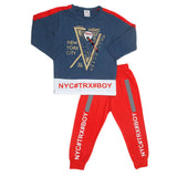 Boys Full Sleeves Suit - Steel Blue, Kids, Boys Sets And Suits, Chase Value, Chase Value