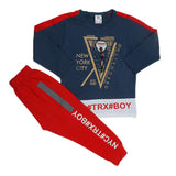 Boys Full Sleeves Suit - Steel Blue, Kids, Boys Sets And Suits, Chase Value, Chase Value