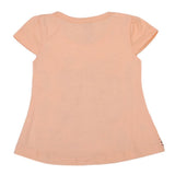 Girls Half Sleeves T-Shirt - Peach, Kids, Girls T-Shirts, Chase Value, Chase Value