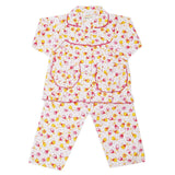 Girl's Full Sleeves Night Suit - Dark Pink, Kids, Girls Sets And Suits, Chase Value, Chase Value