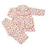 Girl's Full Sleeves Night Suit - Dark Pink, Kids, Girls Sets And Suits, Chase Value, Chase Value