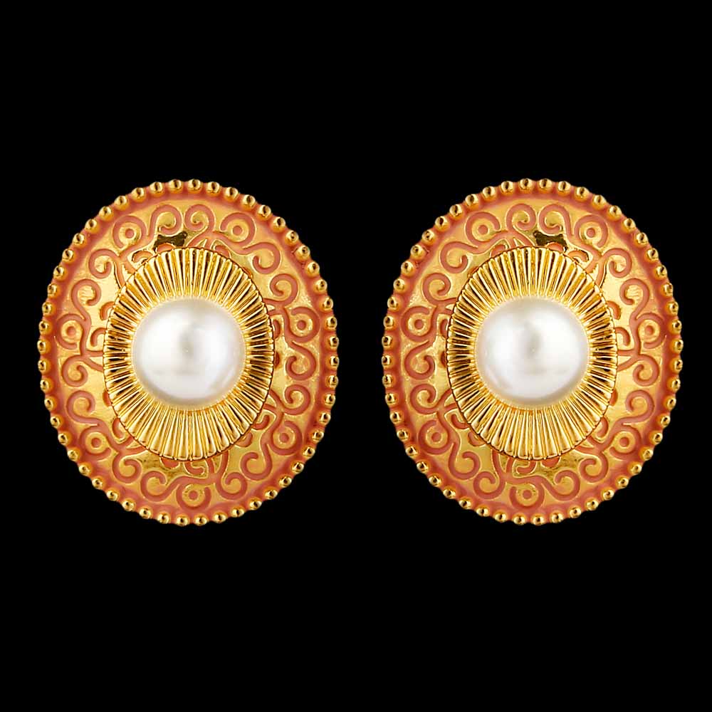 Women's Ear Tops - Peach, Women, Earrings & Tops, Chase Value, Chase Value