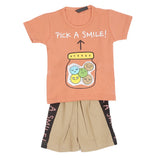 Boys Half Sleeves Suit - Peach, Kids, Boys Sets And Suits, Chase Value, Chase Value