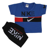 Newborn Boys Half Sleeves Suit - Royal Blue, Kids, Newborn Boys Sets And Suits, Chase Value, Chase Value