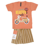 Boys Half Sleeves Suit - Peach, Kids, Boys Sets And Suits, Chase Value, Chase Value