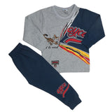 Boys Full Sleeves Suit - Grey Blue, Kids, Boys Sets And Suits, Chase Value, Chase Value