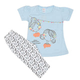 Girls Half Sleeves Short Suit - Blue, Kids, Girls Sets And Suits, Chase Value, Chase Value