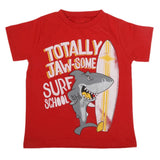 Boys Printed Half Sleeves T-Shirt 4743 - Red, Kids, Boys T-Shirts, Chase Value, Chase Value