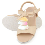 Girls Fancy Sandal (70308) - Beige, Kids, Girls Sandals, Chase Value, Chase Value