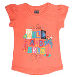 Girls Half Sleeves T-Shirt - Pink, Girls T-Shirts, Chase Value, Chase Value