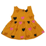 Newborn Girls Frock - Mustard, Kids, Newborn Girls Frocks, Chase Value, Chase Value