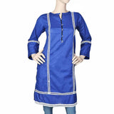 Women's Plain Kurti - Royal Blue, Women, Ready Kurtis, Chase Value, Chase Value