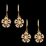 Women's Earrings 2 Pcs - Golden, Women, Earrings & Tops, Chase Value, Chase Value