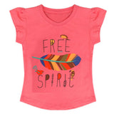 Girls Half Sleeves T-Shirt - Pink, Girls T-Shirts, Chase Value, Chase Value