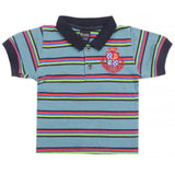 Boys Half Sleeves Polo T-Shirt - Steel Blue, Boys T-Shirts, Chase Value, Chase Value
