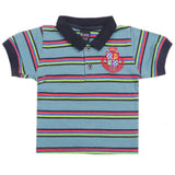 Boys Half Sleeves Polo T-Shirt - Steel Blue, Boys T-Shirts, Chase Value, Chase Value