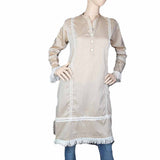 Women's Plain Kurti - Brown, Women, Ready Kurtis, Chase Value, Chase Value