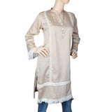 Women's Plain Kurti - Brown, Women, Ready Kurtis, Chase Value, Chase Value