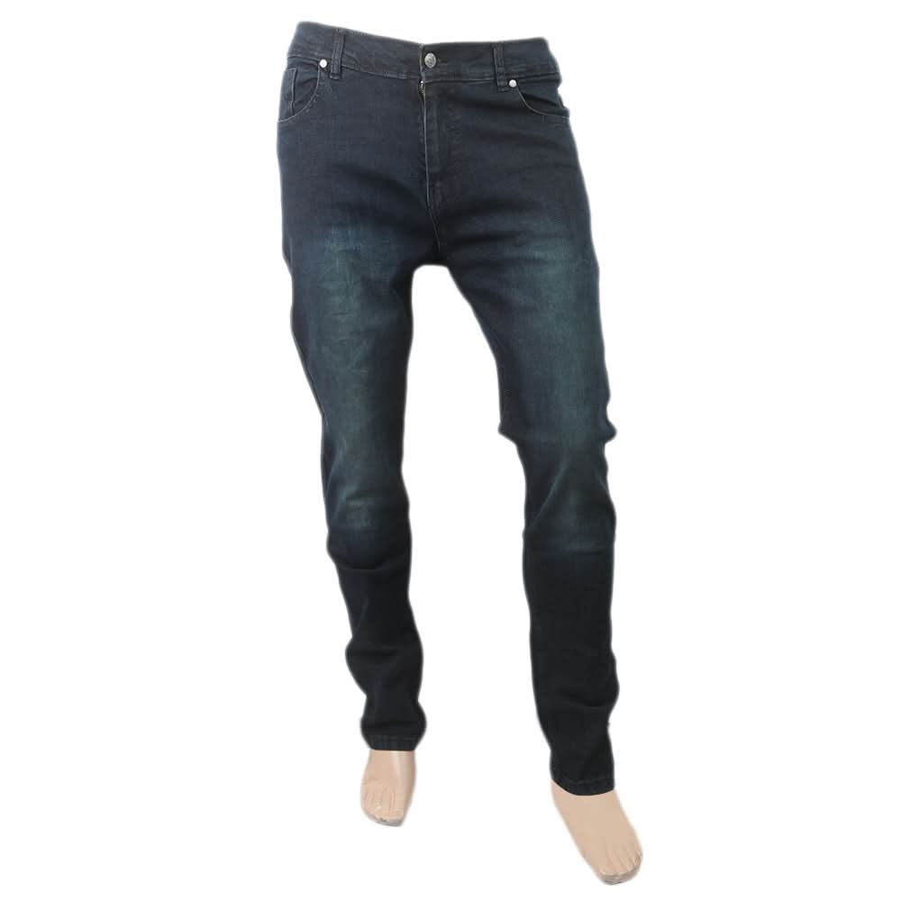 Men's Fancy Denim Pant - Green, Men, Casual Pants And Jeans, Chase Value, Chase Value