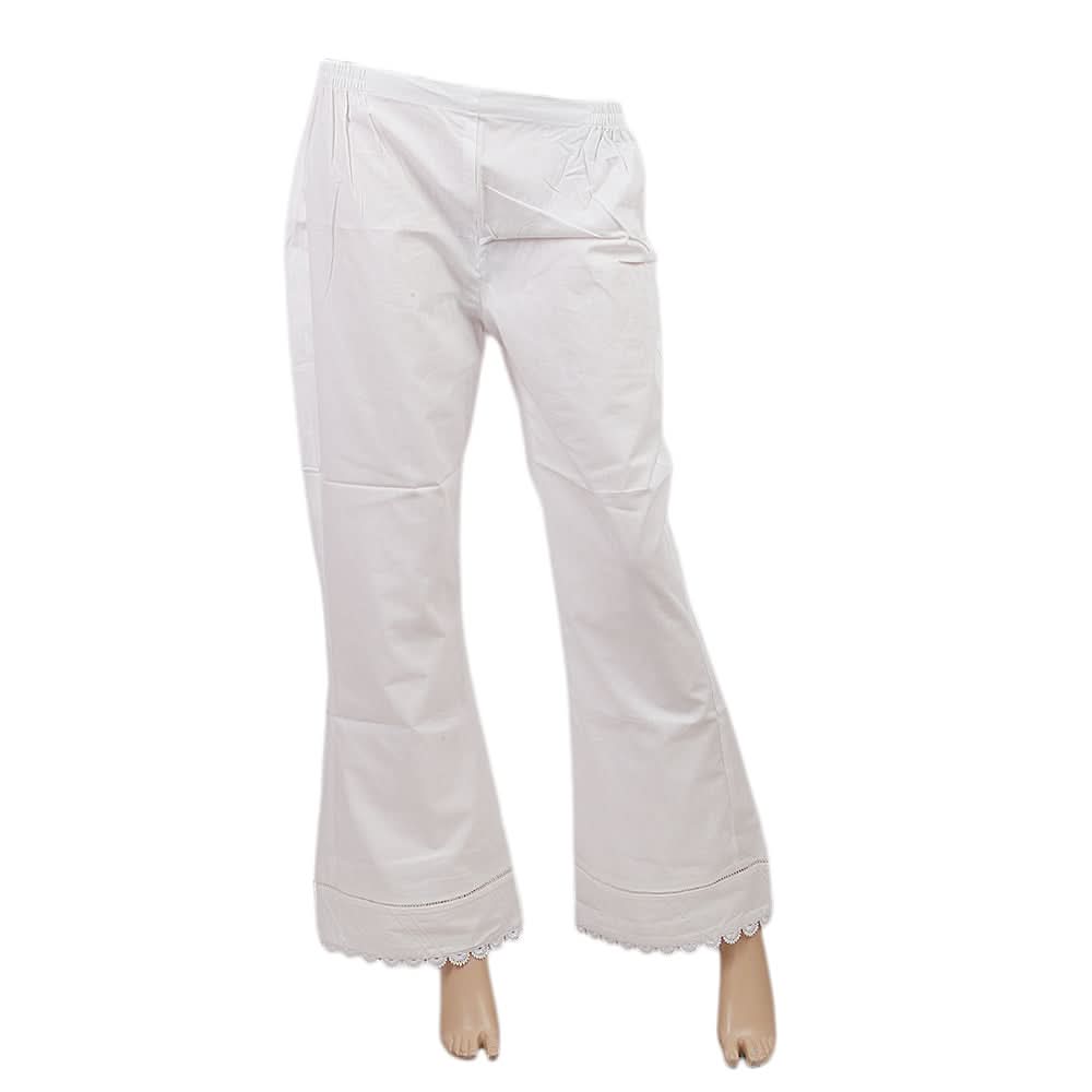 Women's Woven Trouser - White, Women, Pants & Tights, Chase Value, Chase Value