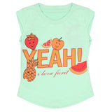 Girls Half Sleeves T-Shirt - Sea Green, Girls T-Shirts, Chase Value, Chase Value