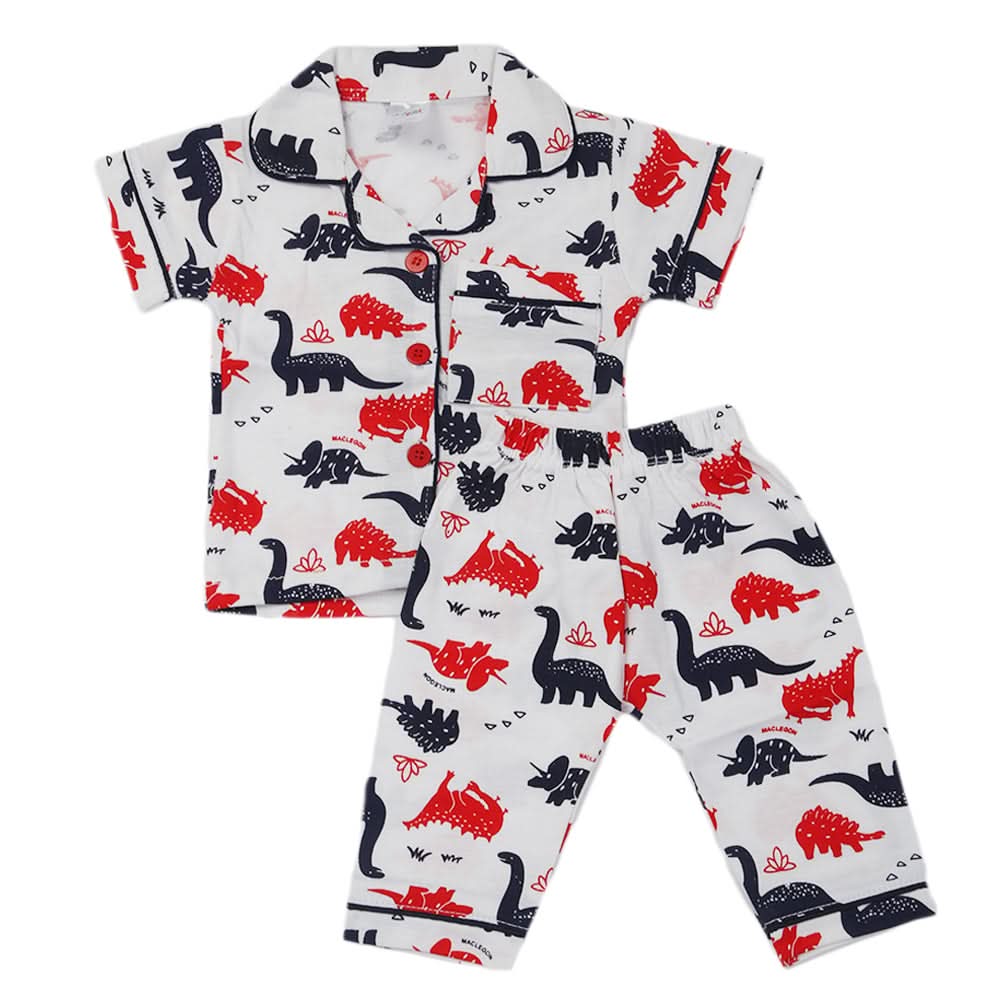Newborn Boys Night Suit - Red, Newborn Boys Sets & Suits, Chase Value, Chase Value