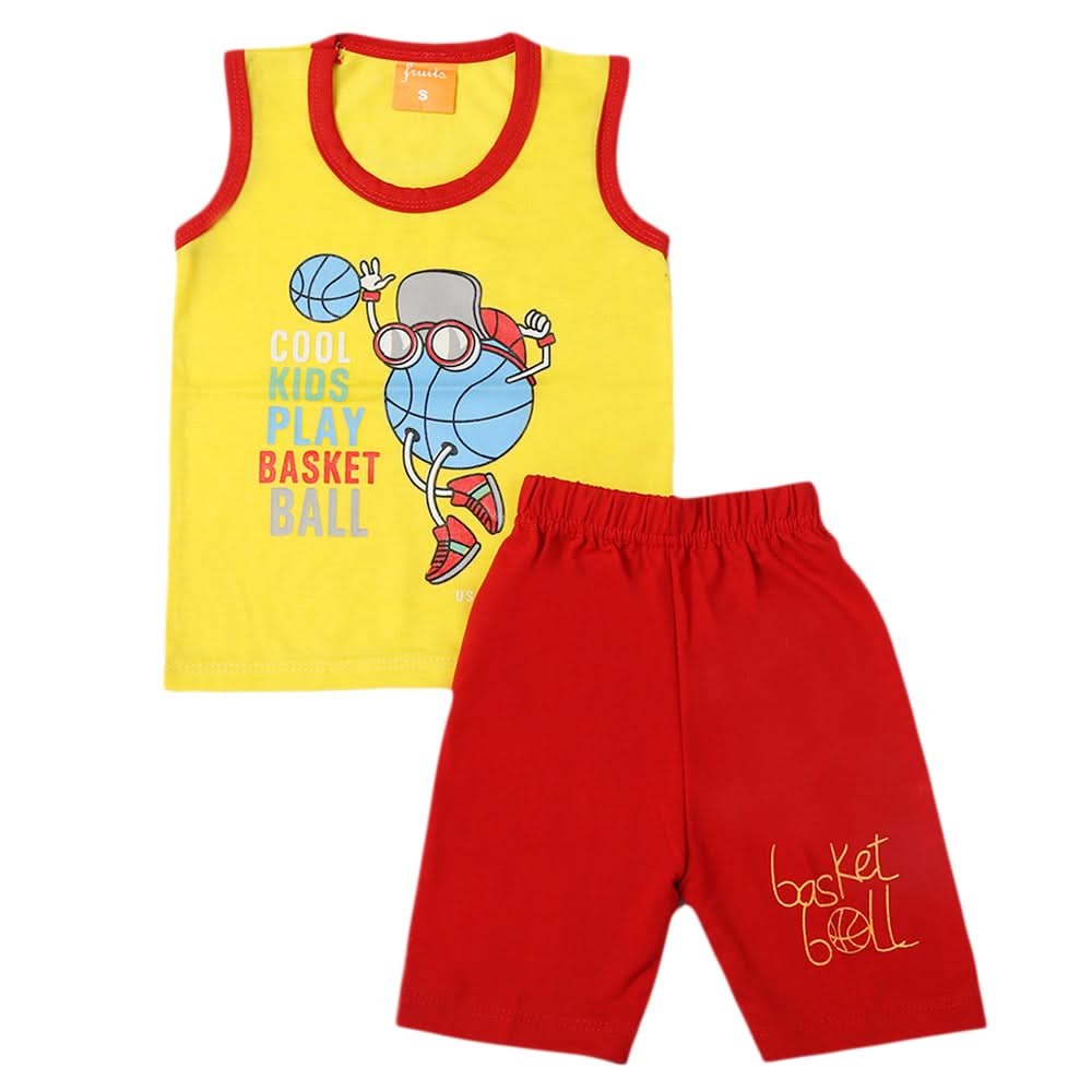 Boys Sando Suit - Yellow, Kids, Boys Sets And Suits, Chase Value, Chase Value