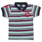 Boys Half Sleeves Polo T-Shirt - Cyan, Boys T-Shirts, Chase Value, Chase Value