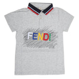 Boys Half Sleeves Polo T-Shirt - Grey, Kids, Boys T-Shirts, Chase Value, Chase Value