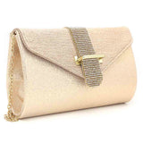 Women's Bridal Clutch 6877 - Golden, Women, Clutches, Chase Value, Chase Value