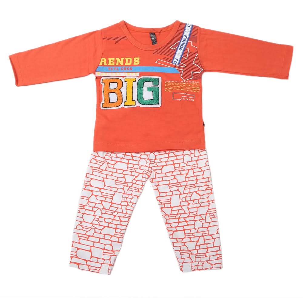 Boys Full Sleeves Suit - Orange, Kids, Boys Sets And Suits, Chase Value, Chase Value