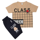 Boys Half Sleeves Short Suit - Brown, Kids, Boys Sets And Suits, Chase Value, Chase Value