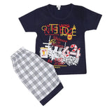 Boys Half Sleeves Short Suit - Navy Blue, Kids, Boys Sets And Suits, Chase Value, Chase Value
