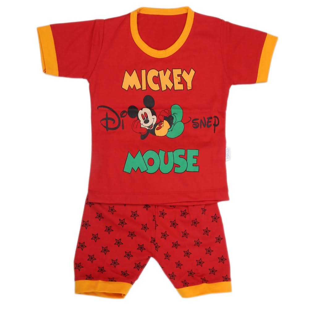Boys Half Sleeves Suit - Red, Kids, Boys Sets And Suits, Chase Value, Chase Value