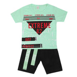 Boys Half Sleeves Short Suit - Light Green, Kids, Boys Sets And Suits, Chase Value, Chase Value