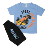 Boys Half Sleeves Short Suit - Blue, Kids, Boys Sets And Suits, Chase Value, Chase Value