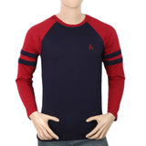 Men's Full Sleeves T-Shirt - Navy Blue, Men, T-Shirts And Polos, Chase Value, Chase Value
