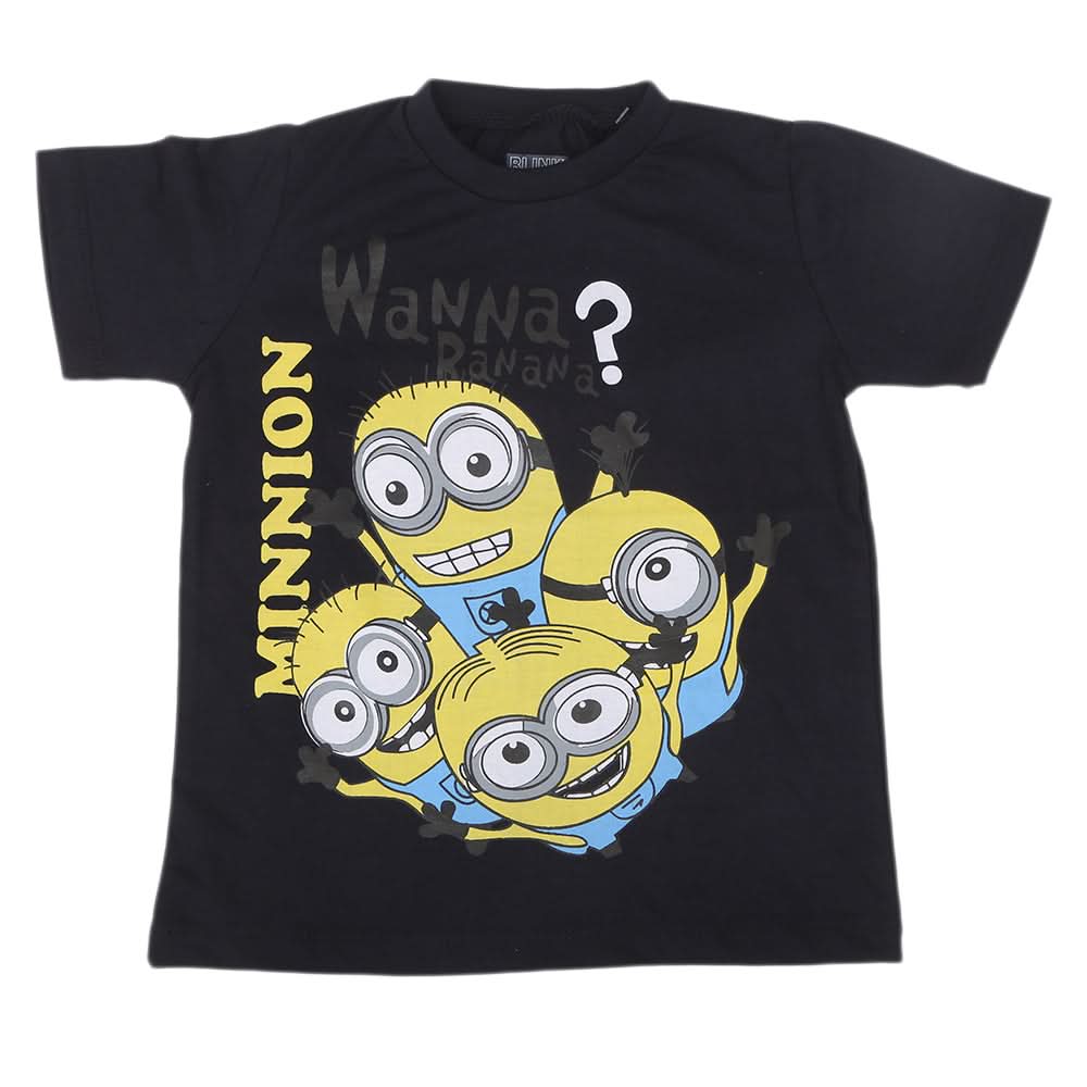 Boys Half Sleeves Jersey T-Shirt - Navy Blue, Kids, Boys T-Shirts, Chase Value, Chase Value