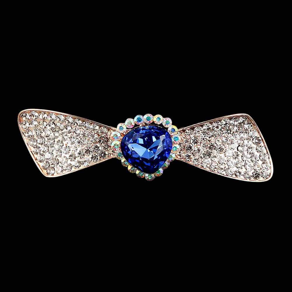Women's Hair Clip - Silver & Navy Blue, Women, Hair And Head Jewellery, Chase Value, Chase Value