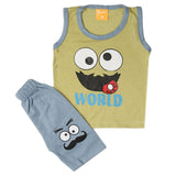 Boys Sando Suit - Olive Green, Kids, Boys Sets And Suits, Chase Value, Chase Value