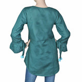 Women's Embroidered Western Top - Green, Women, T-Shirts And Tops, Chase Value, Chase Value
