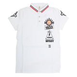 Boys Half Sleeves Polo T-Shirt - White, Kids, Boys T-Shirts, Chase Value, Chase Value